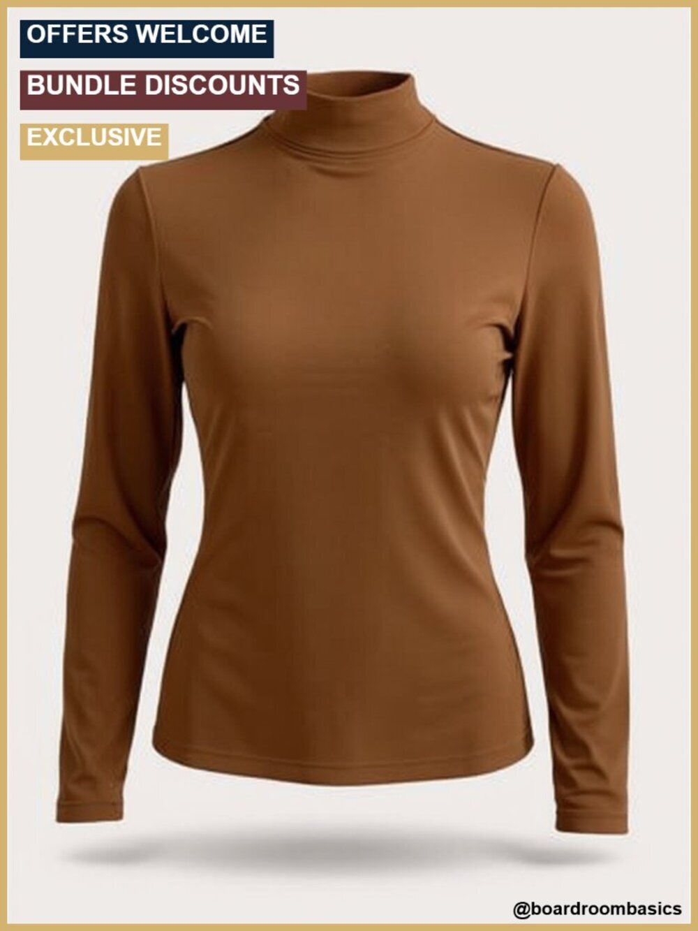 Fitted Sleeveless Ruched Tank Top Mock Turtleneck Blouse